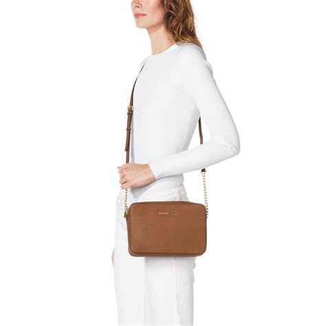 michael kors jet set saffiano review|mk jet set large crossbody.